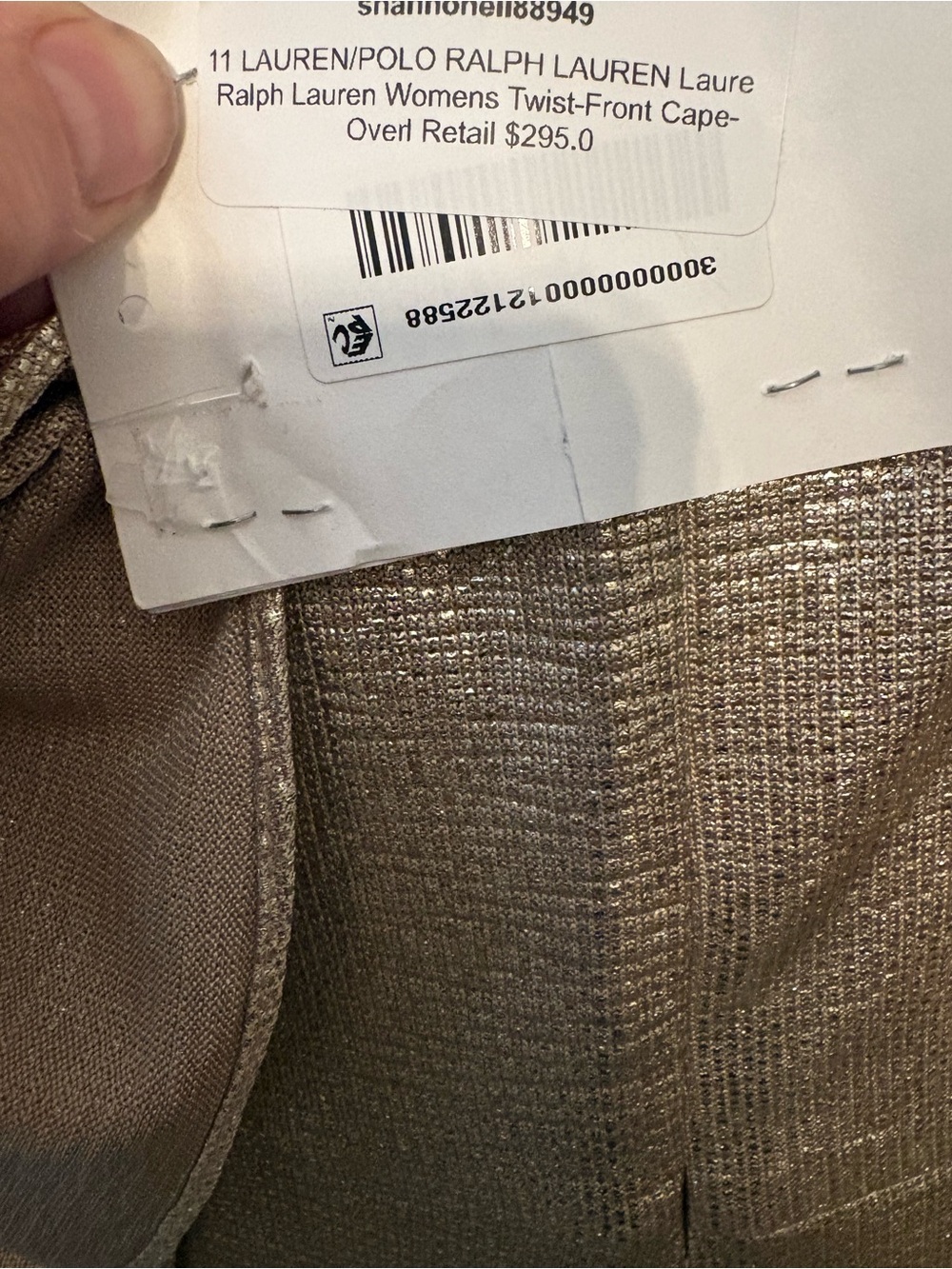 Ralph Lauren Shimmery Gold Twist-Front Maxi Dress - Picture 10 of 13